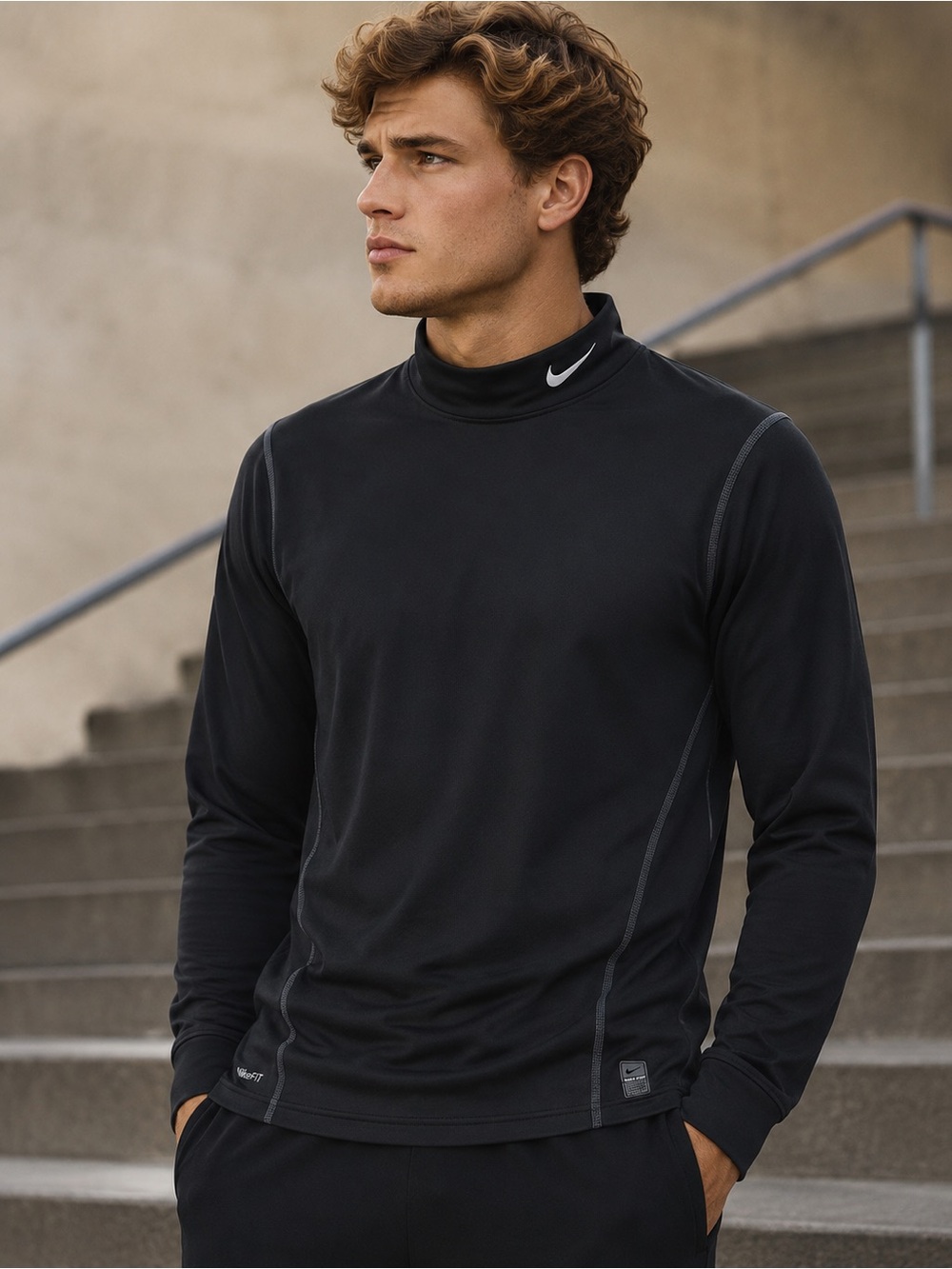 Nike Pro black long sleeve dry fit
